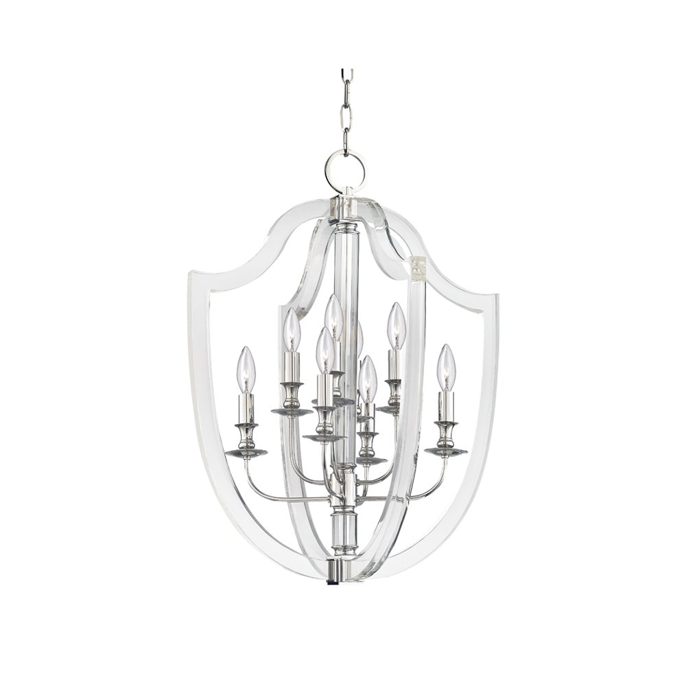 Arietta Lantern, Polished Nickel. Picture 1