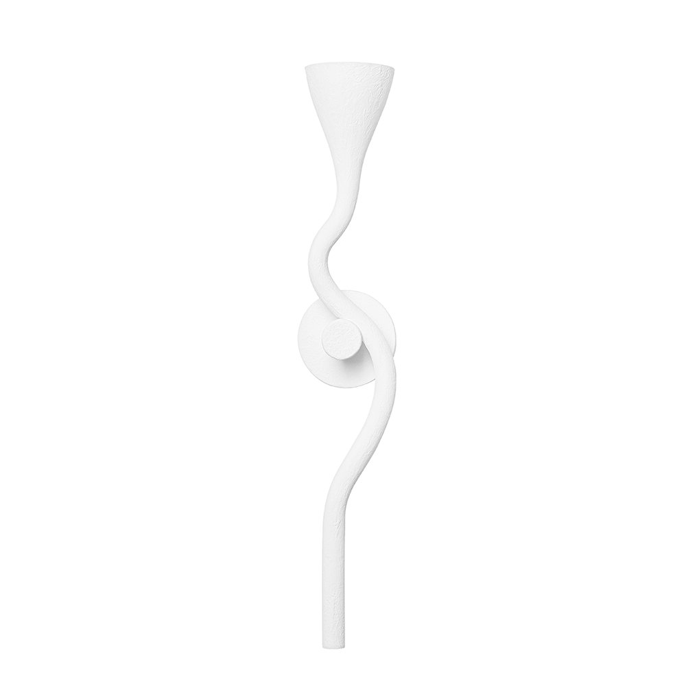Anastasia Wall Sconce, Gesso White. Picture 1