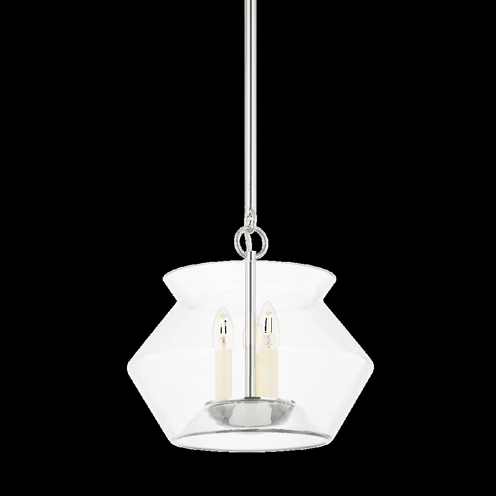 Edmonton Lantern, Polished Nickel. Picture 1