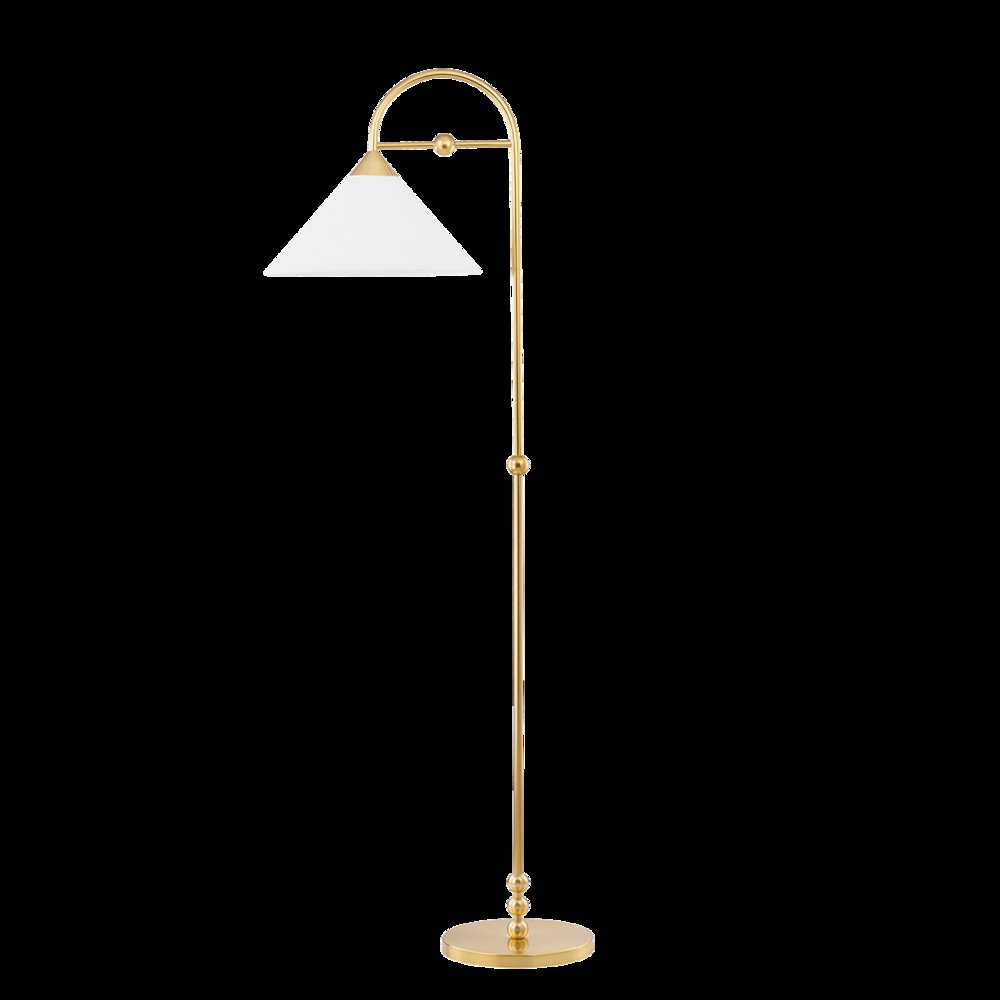 Sang Floor Lamp, Aged Brass. Picture 1
