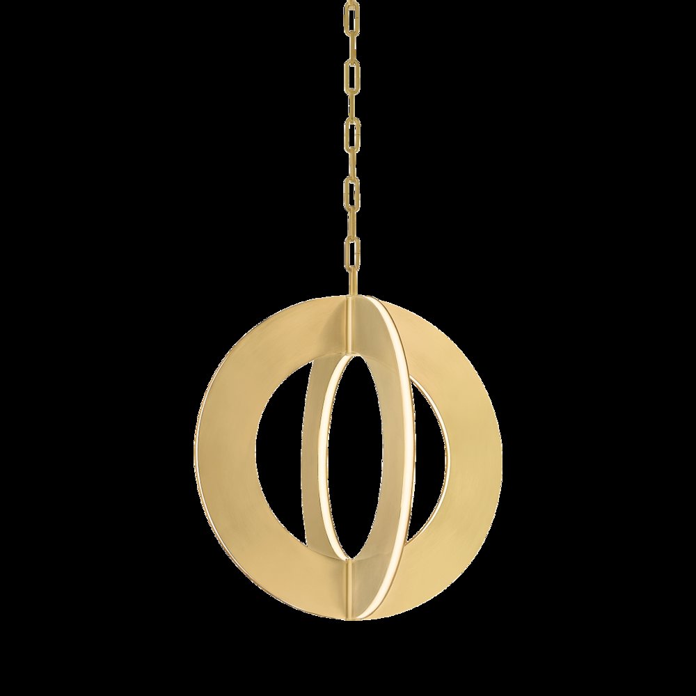Samos Pendant, Vintage Brass. Picture 1