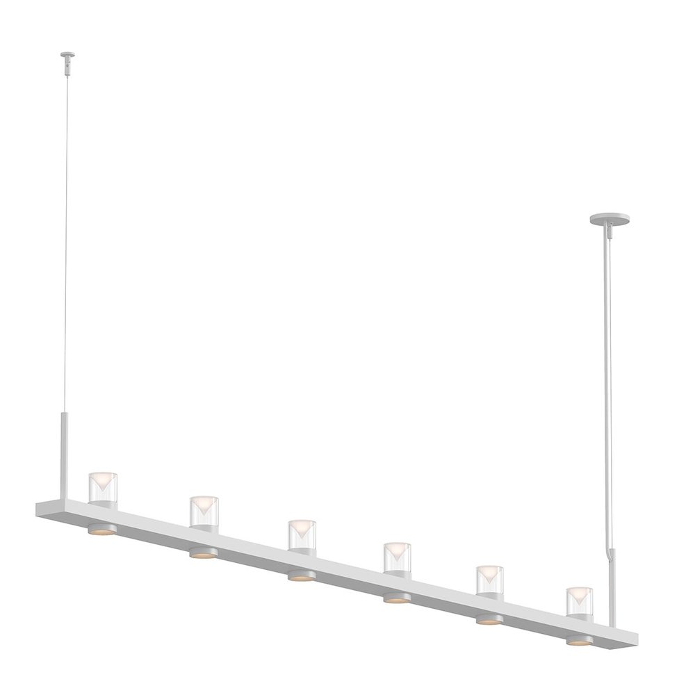 Intervals Pendant, Satin White. Picture 1
