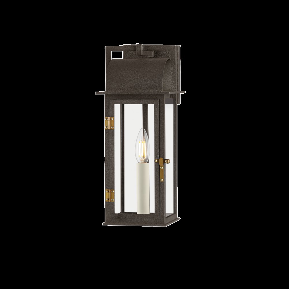 Bohen Exterior Wall Sconce, French Iron. Picture 1
