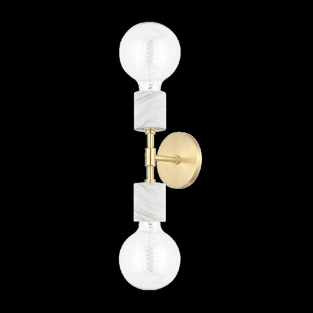 Asime Wall Sconce, Aged Brass. Picture 1