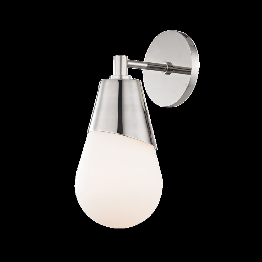 Cora Wall Sconce, Polished Nickel. Picture 1
