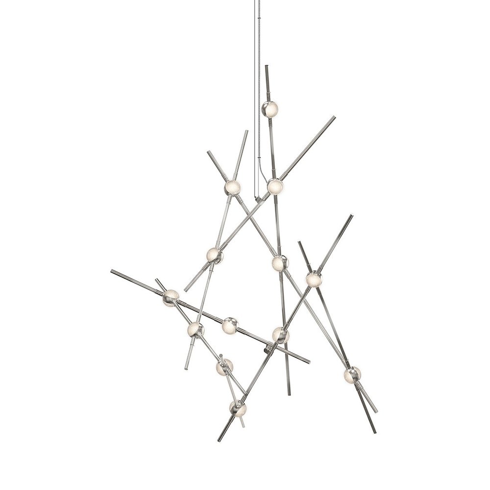 Constellation Chandelier, Satin Nickel. Picture 1