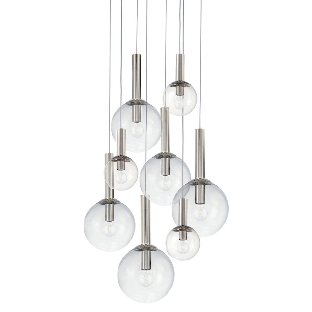 Bubbles Pendant, Polished Nickel. Picture 1