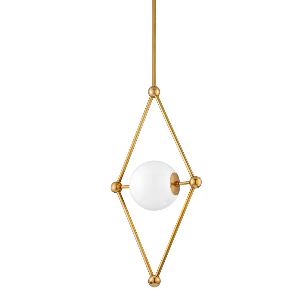 Bickley Pendant, Vintage Brass. Picture 1