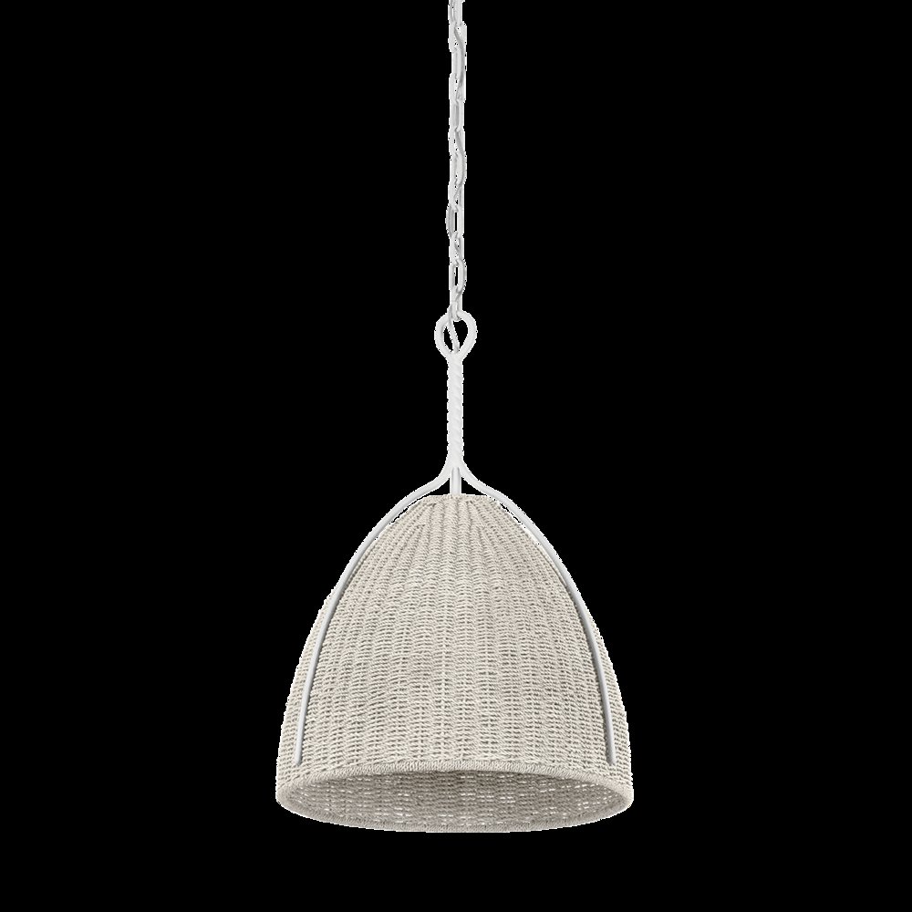 Woodlawn Pendant, White Plaster. Picture 1