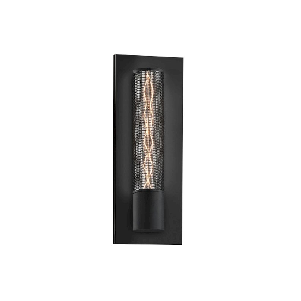 Urban Edge Wall Sconce, Texture Black. Picture 1