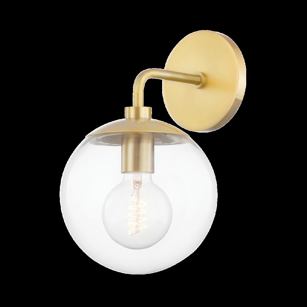 Meadow Wall Sconce, Aged Brass. Picture 1