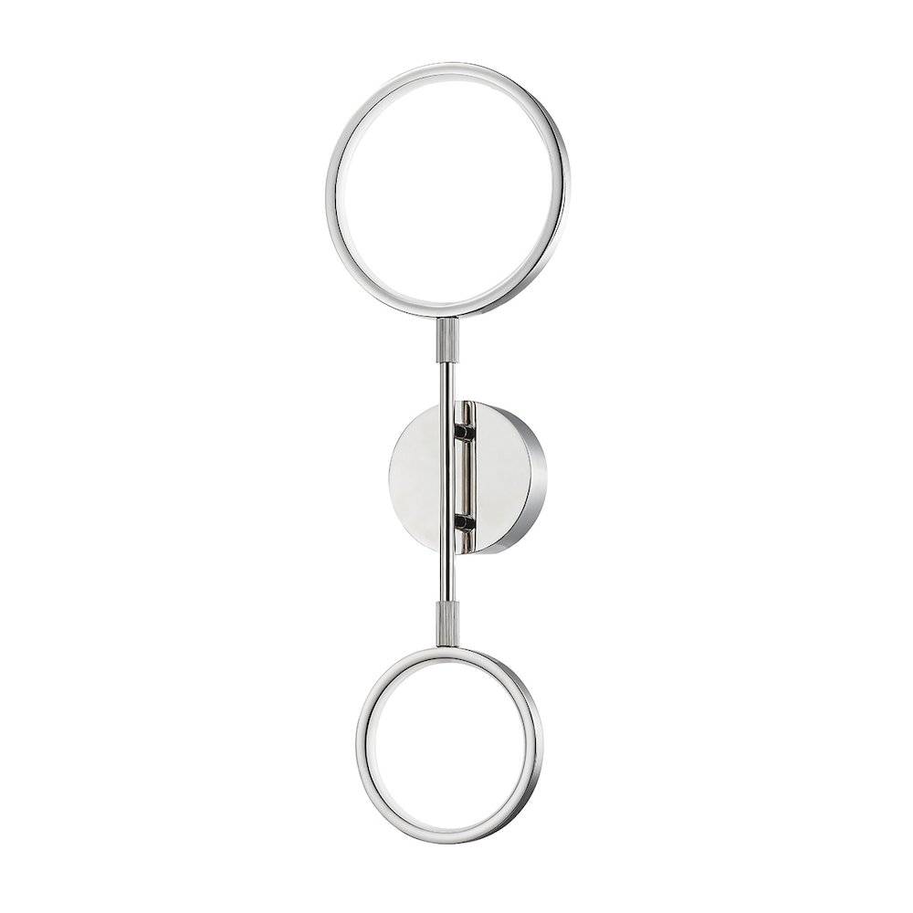 Saturn Wall Sconce In Polished Nickel Color. Picture 1