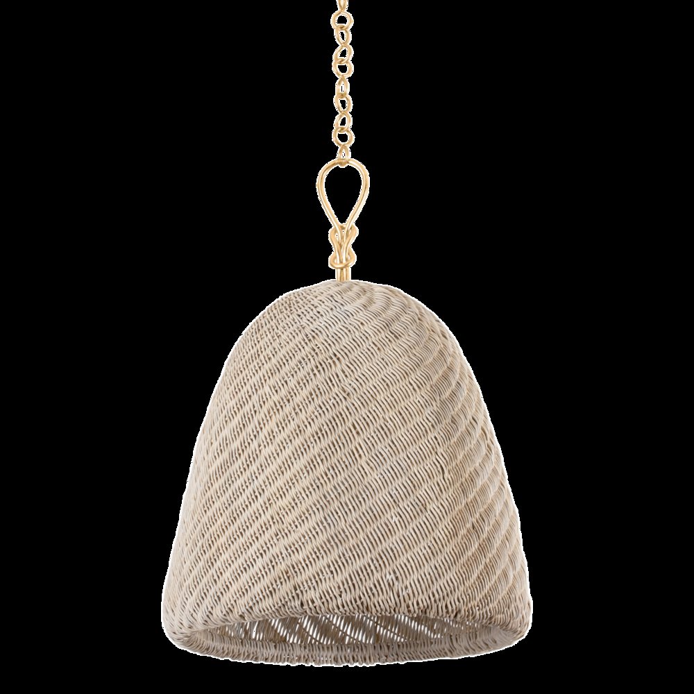 Reina Pendant, Gold Leaf. Picture 1