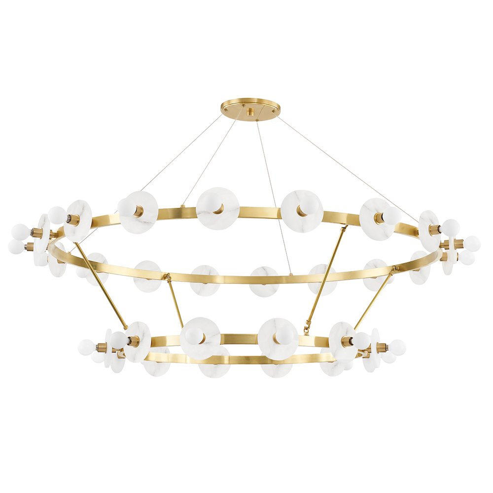 Austen Chandelier, Aged Brass. Picture 1