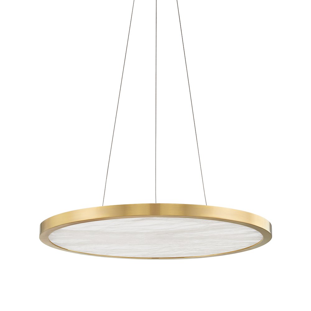 Eastport Chandelier, Aged Brass. Picture 1