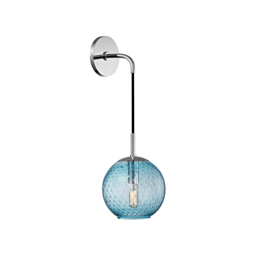 Rousseau Wall Sconce, Polished Chrome. Picture 1
