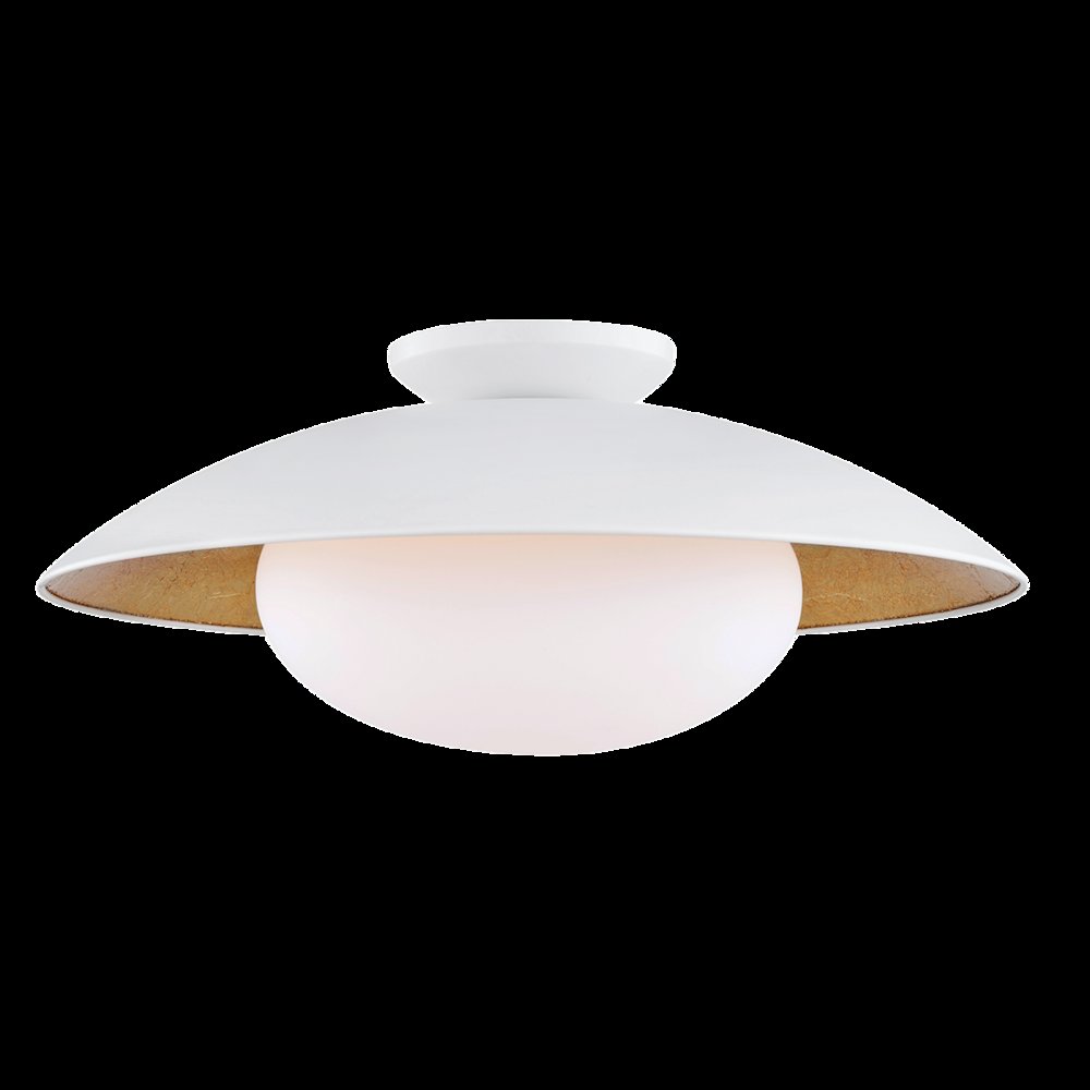 Cadence Semi Flush, White. Picture 1