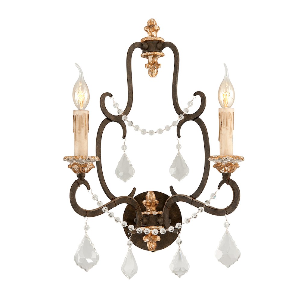 Bordeaux Wall Sconce, Parisian Bronze. Picture 1
