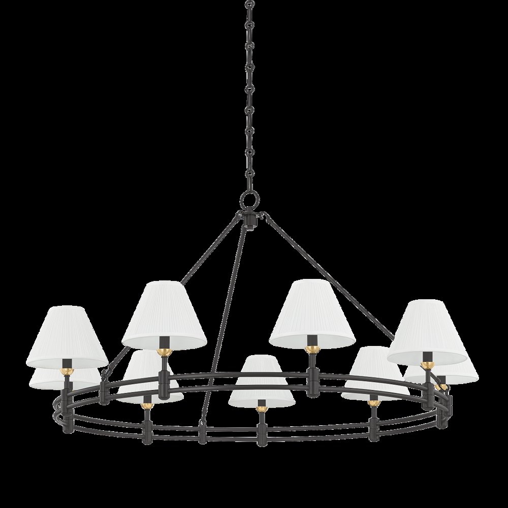 Howard Chandelier, Aged Brass. Picture 1