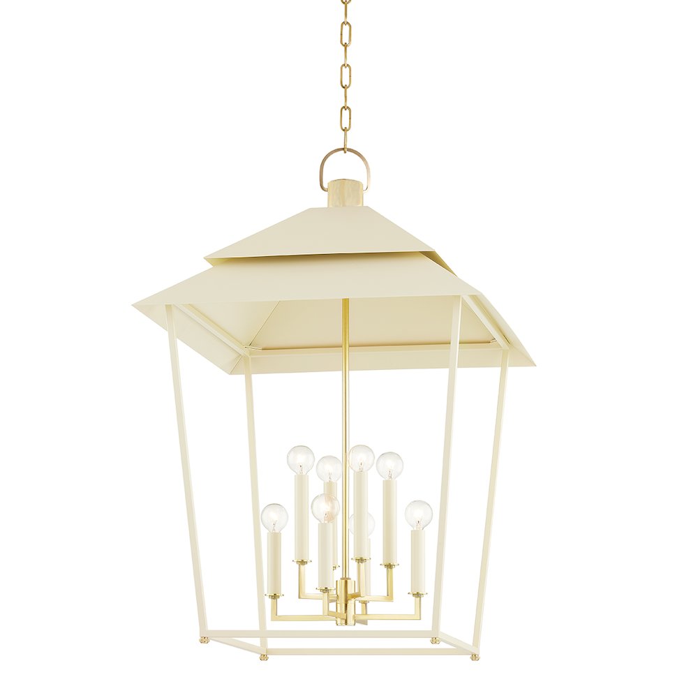 Natick Lantern, Aged Brass. Picture 1