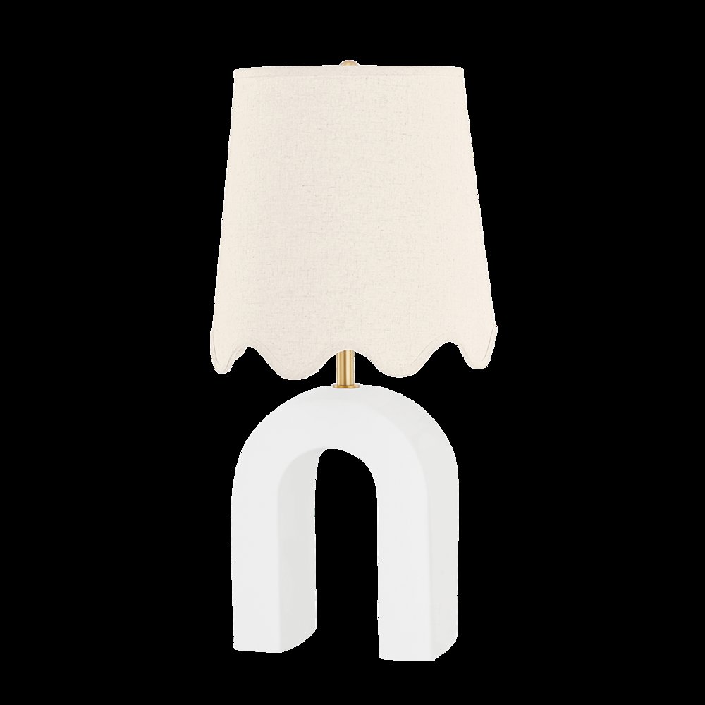 Roshani Table Lamp, Aged Brass. Picture 1
