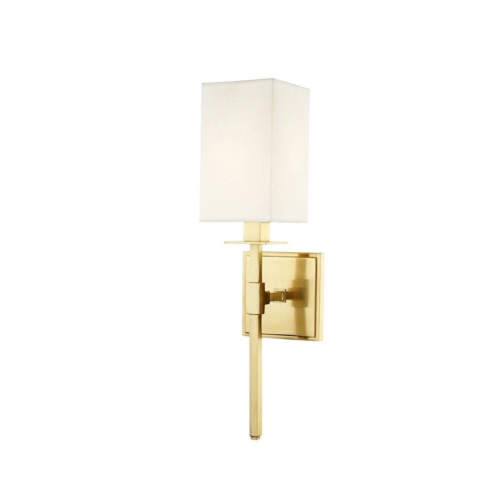 Taunton Wall Sconce In Aged Brass Color. Picture 1