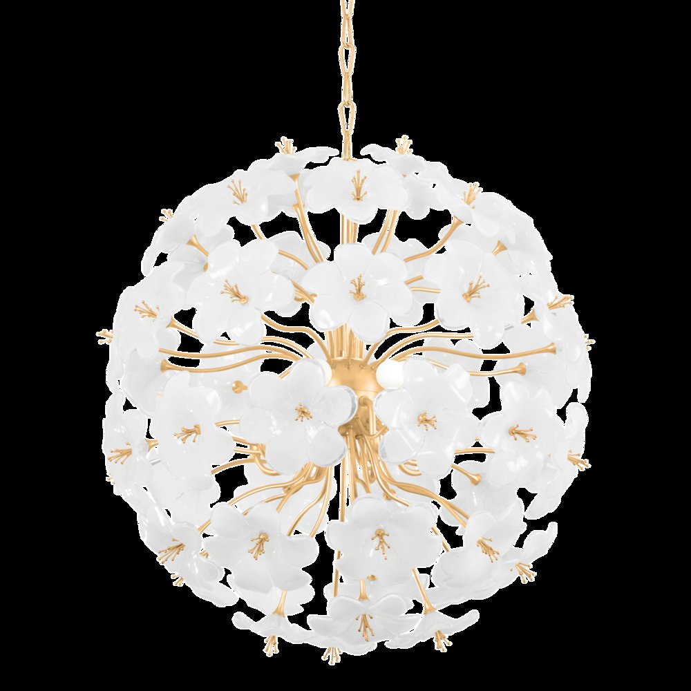 Hygea Chandelier, Gold Leaf. Picture 1