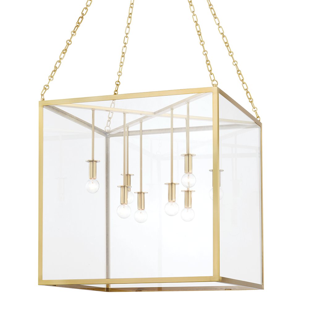 Catskill Lantern, Aged Brass. Picture 1