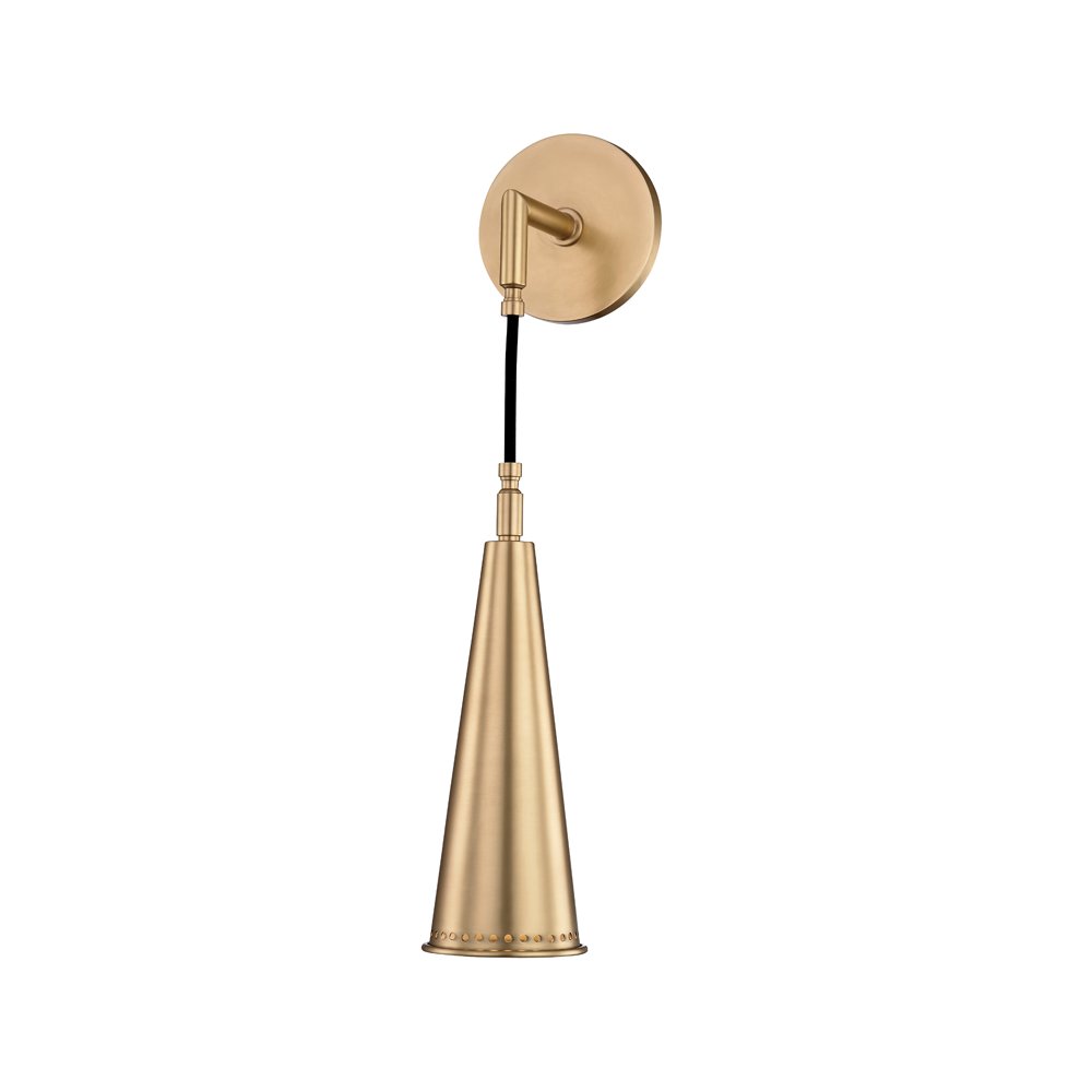 Alva Wall Sconce, Aged Brass. Picture 1