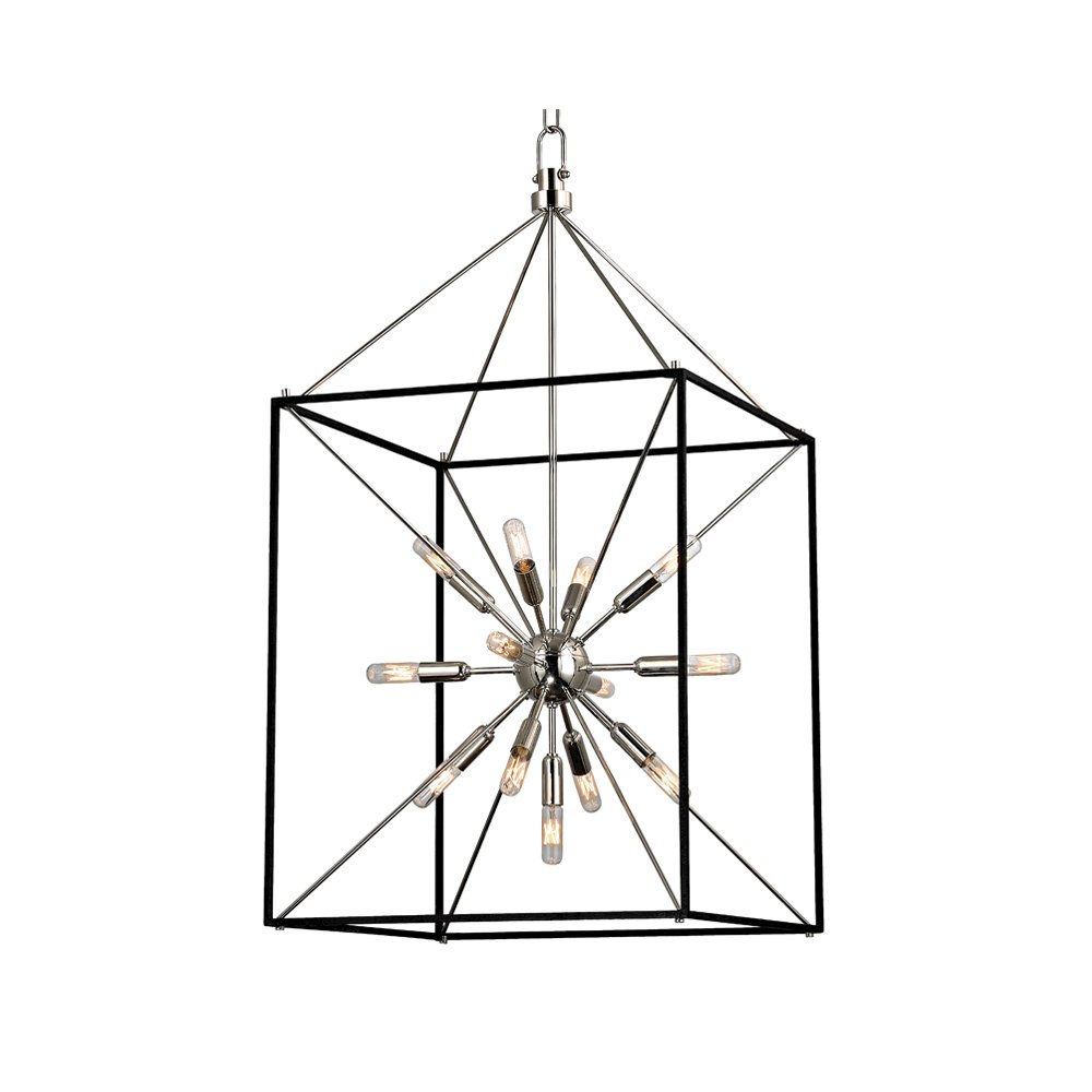 Glendale Lantern, Polished Nickel. Picture 1