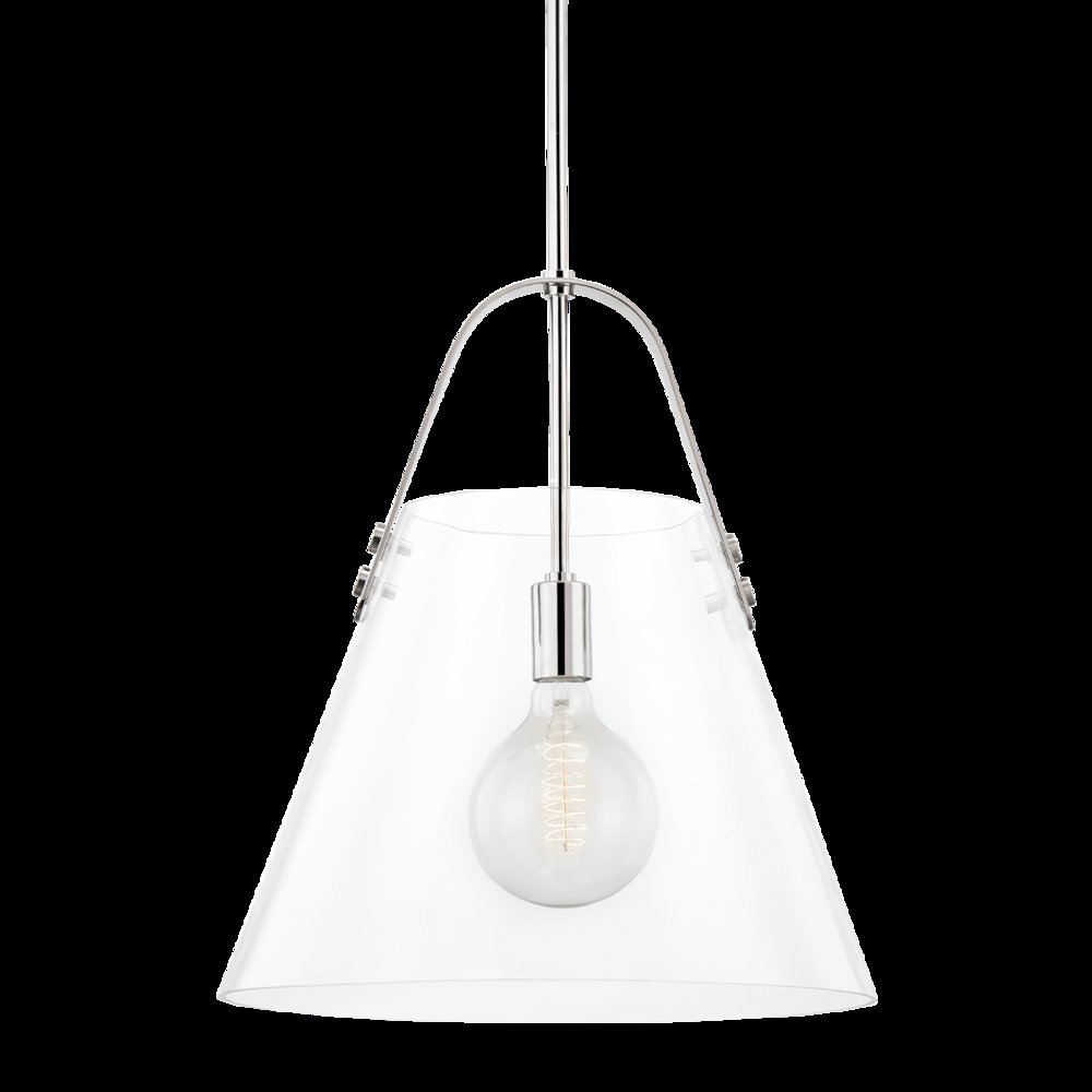 Karin Pendant, Polished Nickel. Picture 1
