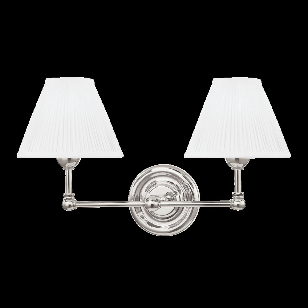 Classic No.1 Wall Sconce, Polished Nickel. Picture 1