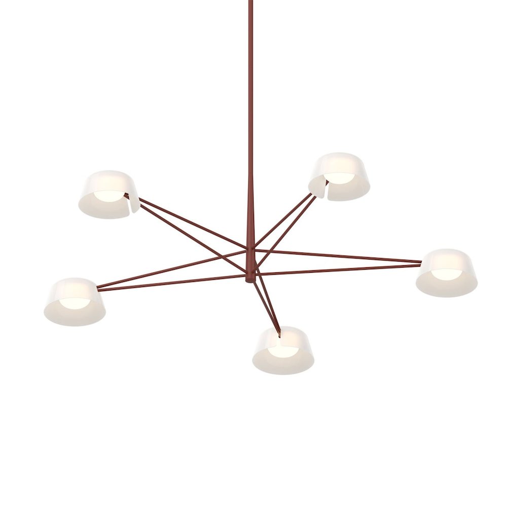 Ray Chandelier, Oxide Red. Picture 1