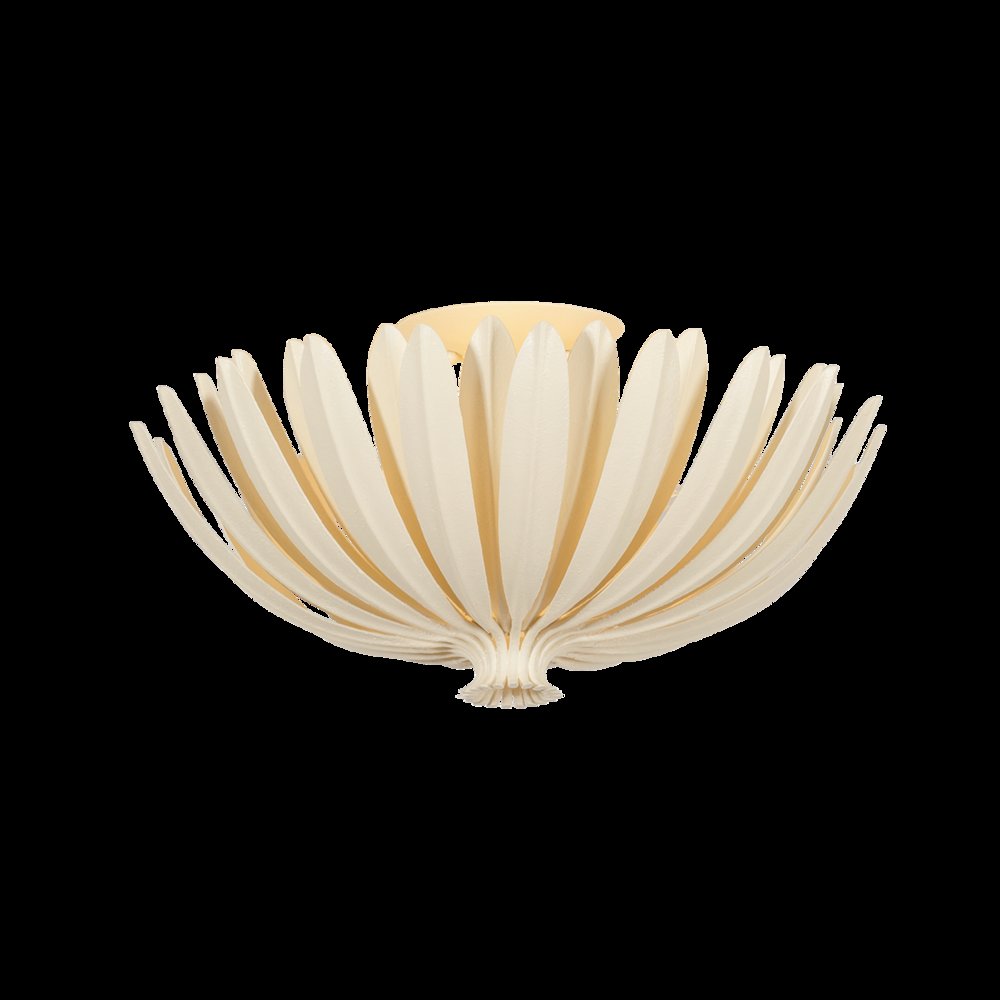 Whitfield Semi Flush, Cream Plaster. Picture 1