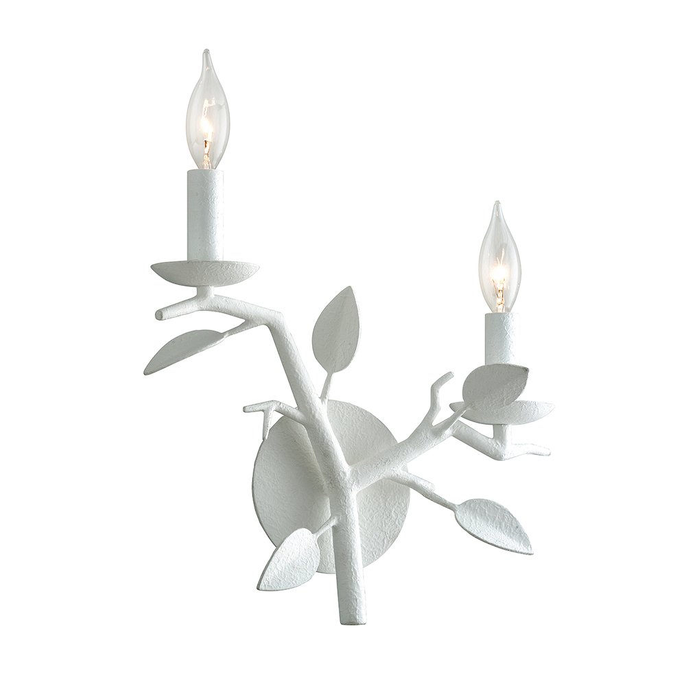 Aubrey Wall Sconce, Gesso White. Picture 1
