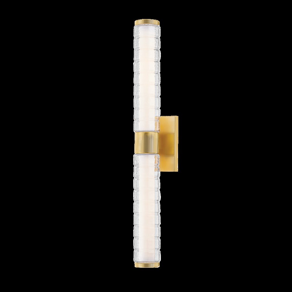 Castor Bath Sconce, Aged Brass. Picture 1