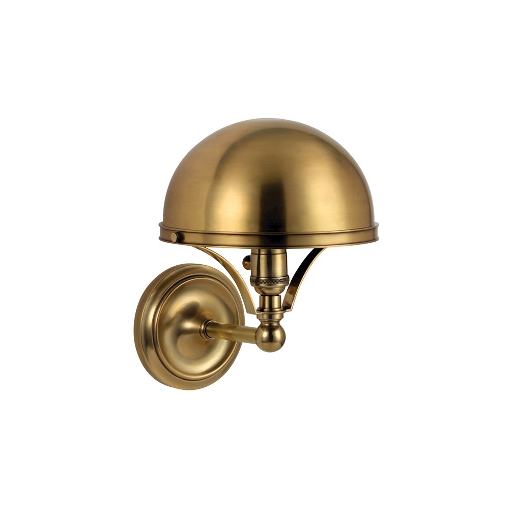 Covington Wall Sconce, Aged Brass. Picture 1
