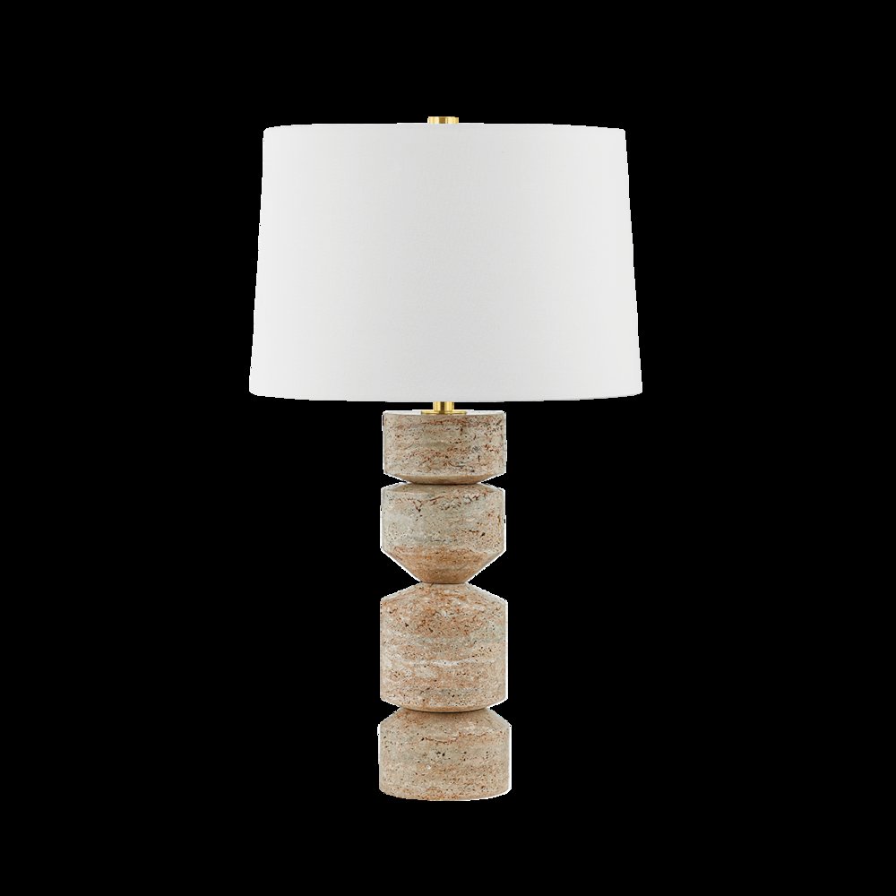 Galeville Table Lamp, Aged Brass. Picture 1