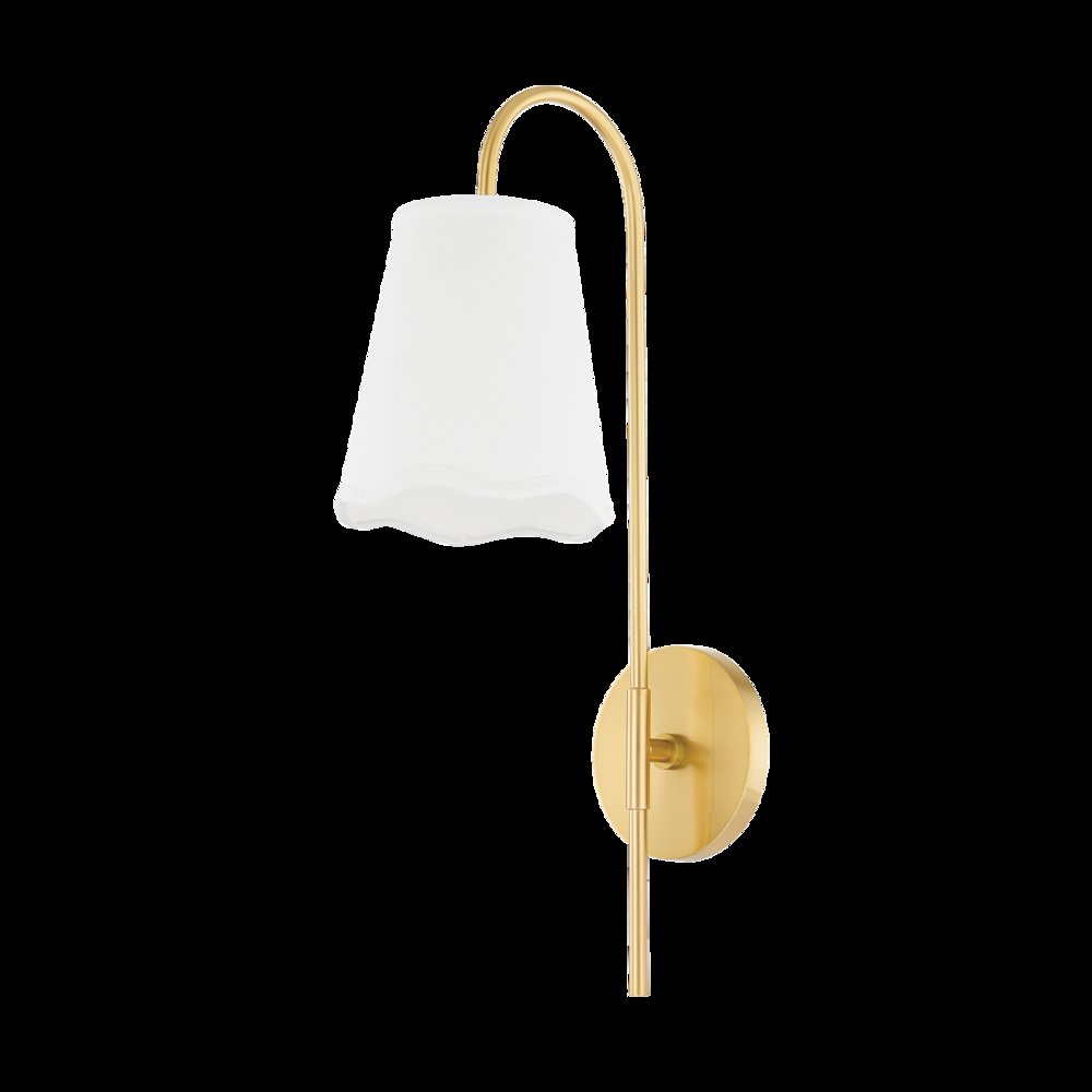 Dorothy Wall Sconce, Aged Brass. Picture 1