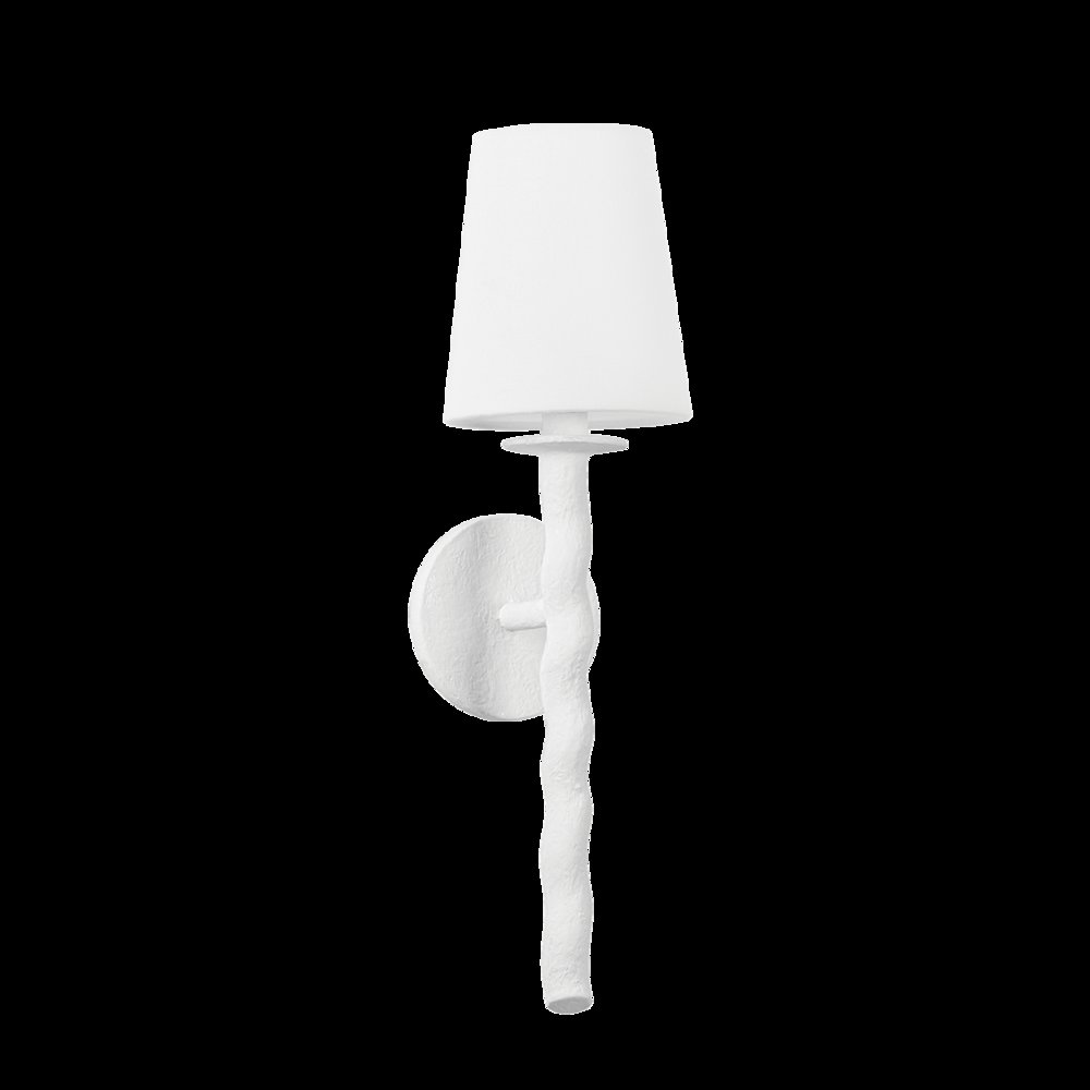 Alvaro Wall Sconce, Gesso White. Picture 1