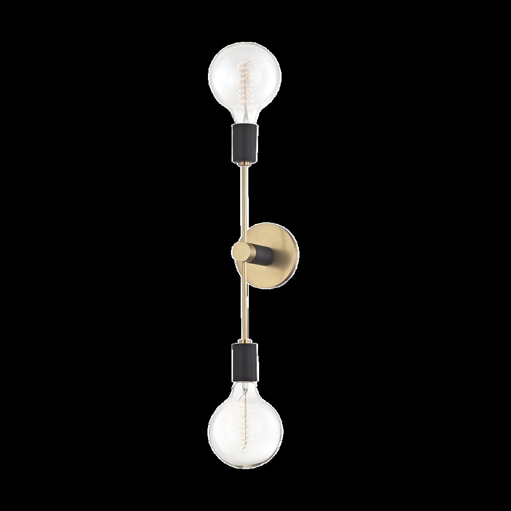 Astrid Wall Sconce, Aged Brass. Picture 1