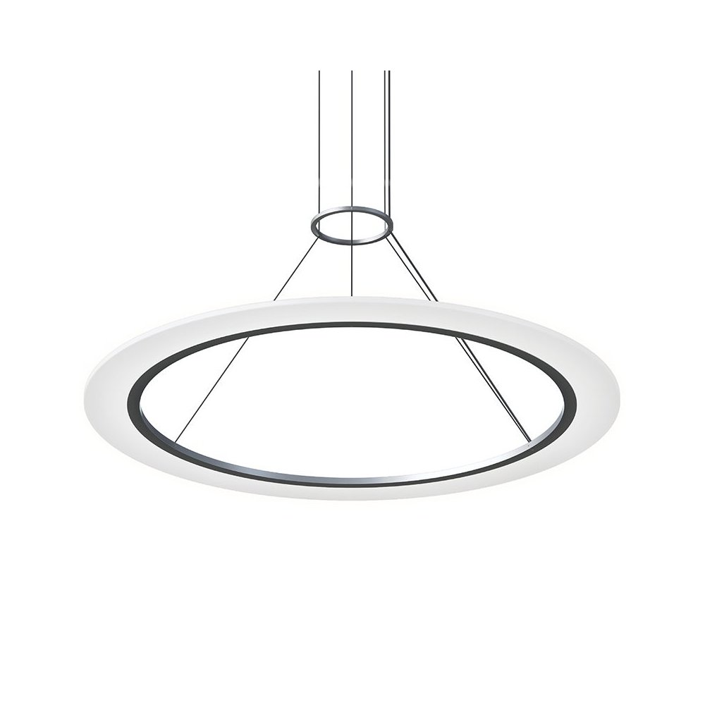 Arctic Rings Pendant, Bright Satin Aluminum. Picture 1