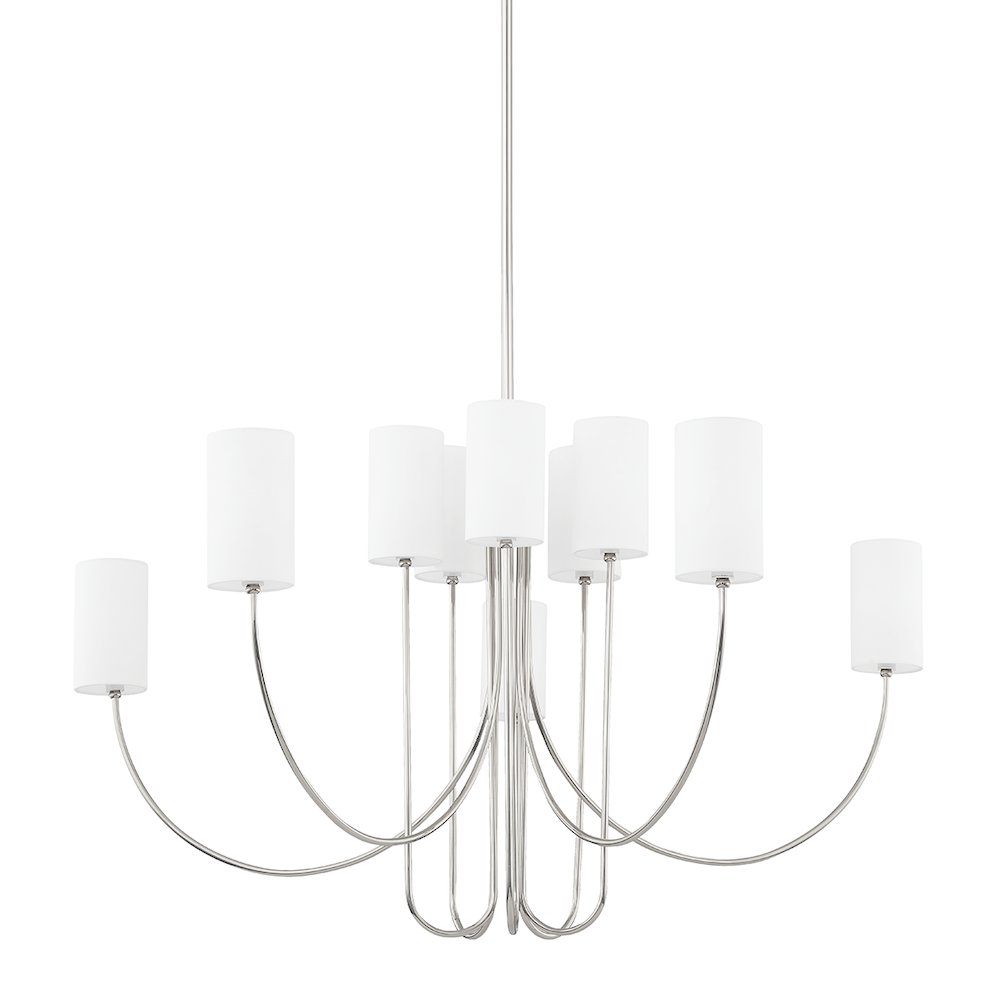 Harlem Chandelier, Polished Nickel. Picture 1