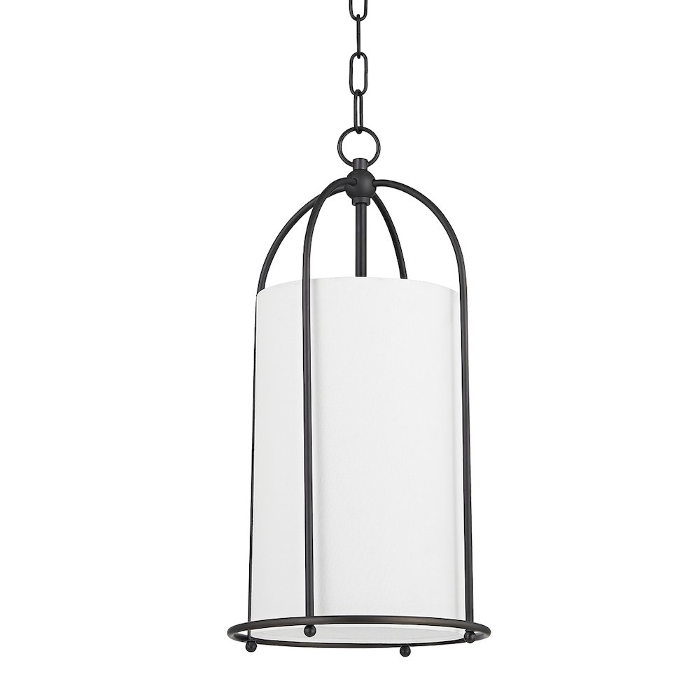 Orlando Lantern In Black Brass Color. Picture 1