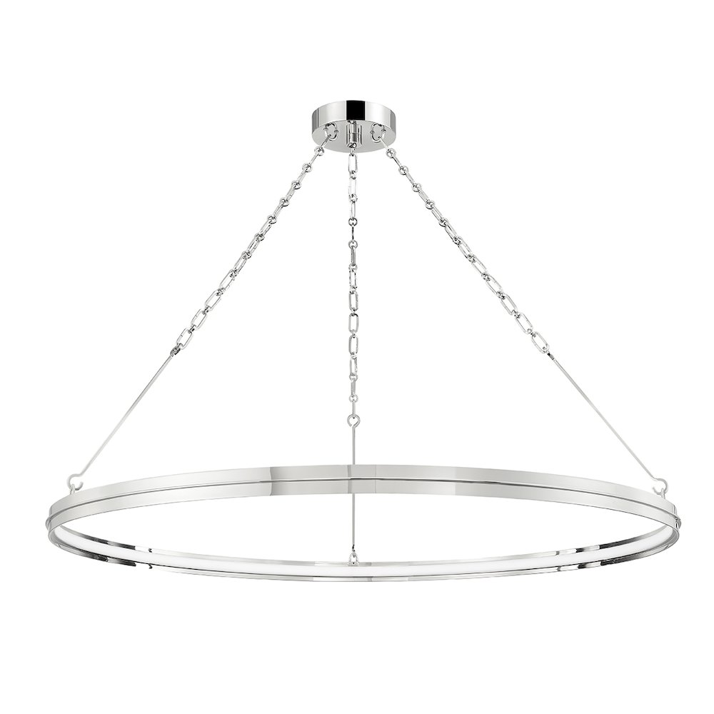 Rosendale Chandelier, Polished Nickel. Picture 1