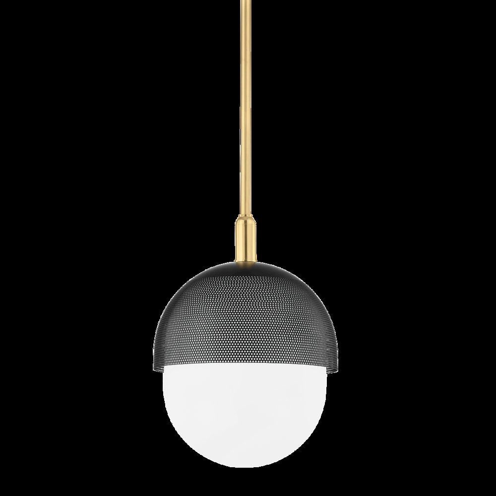Nyack Pendant, Aged Brass. Picture 1