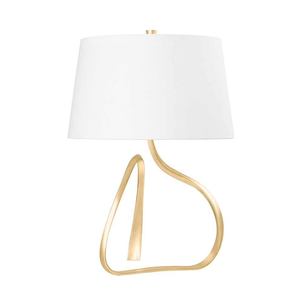 Tharold Table Lamp, Vintage Gold Leaf. Picture 1