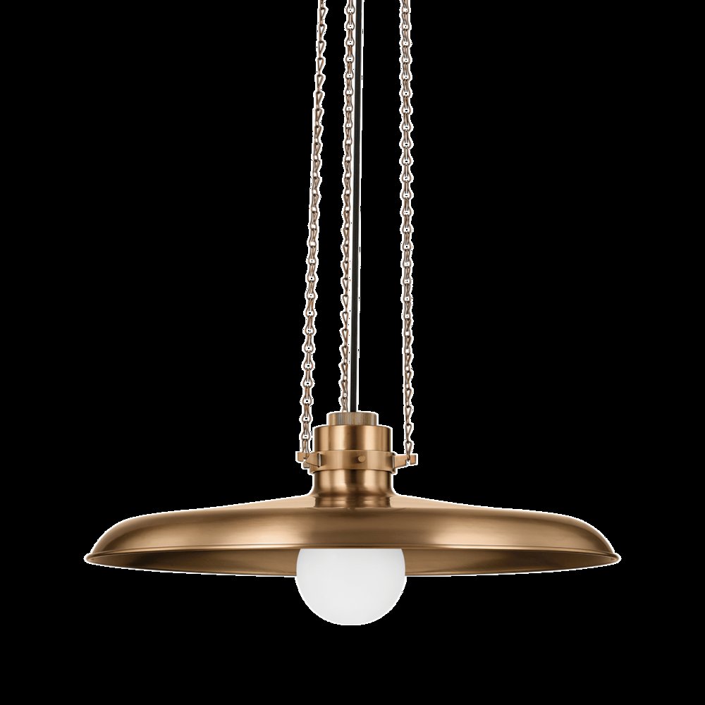 Rainhill Pendant, Patina Brass. Picture 1
