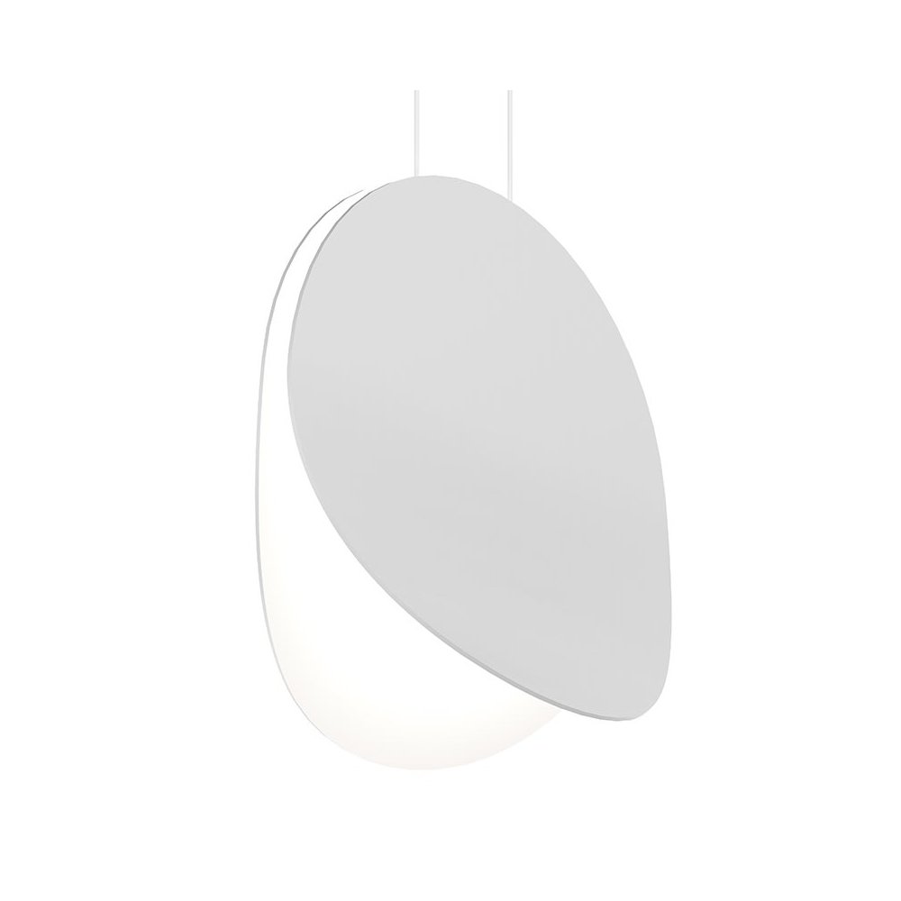 Malibu Discs Pendant, Satin White. Picture 1