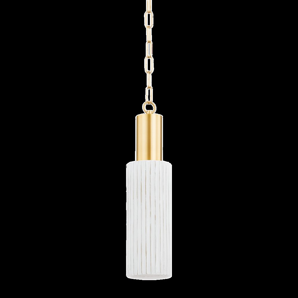 Corissa Pendant, Aged Brass. Picture 1
